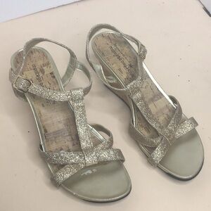 Montego  bay club sparks gold cork wedge sandals